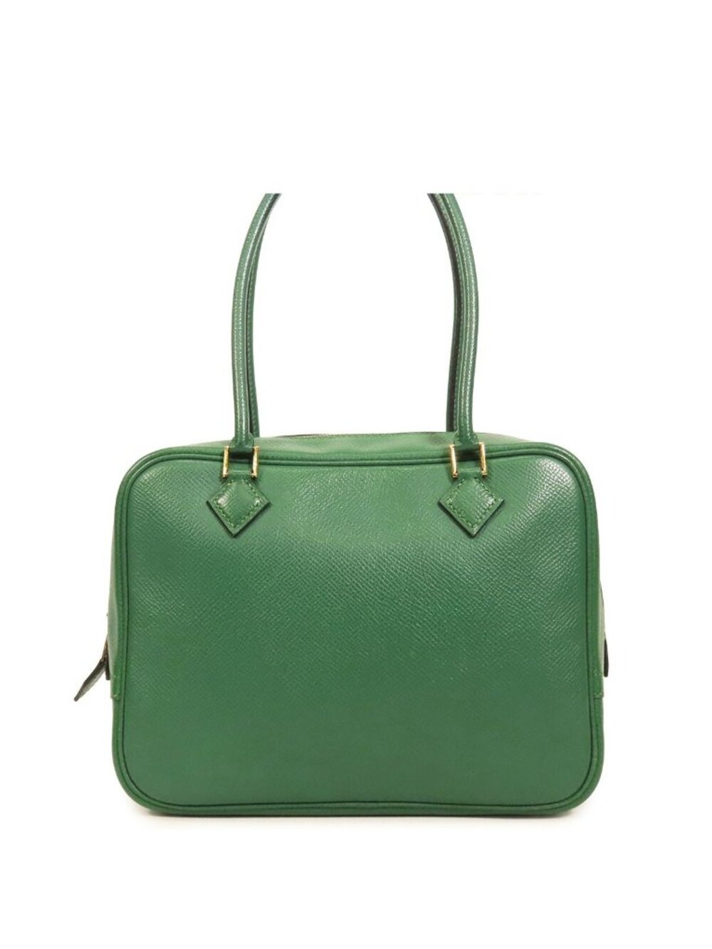 Hermes Mini Plume 20 Vert Bengal Gold Courchevel Handbag